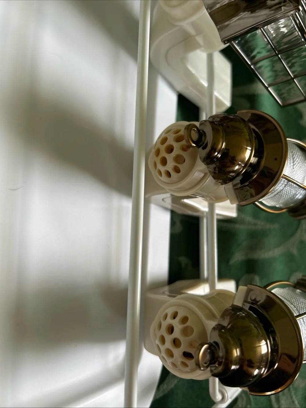 Lot of 4 Bath & Body Works Wallflower plug-ins Bronze Lantern nightlights